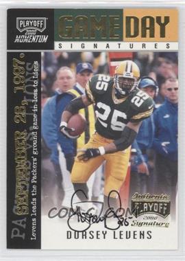 2000 Playoff Momentum - Game Day - Signatures #GDS 29 - Dorsey Levens /75