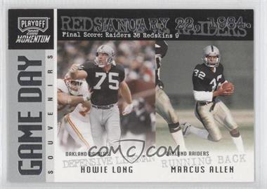 2000 Playoff Momentum - Game Day - Souvenirs #GDS 38 - Howie Long, Marcus Allen