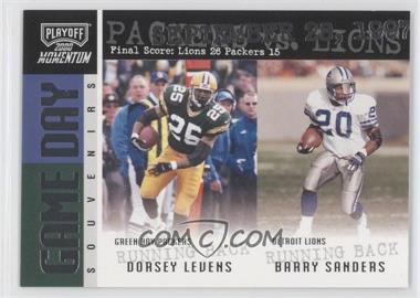 2000 Playoff Momentum - Game Day - Souvenirs #GDS 45 - Dorsey Levens, Barry Sanders