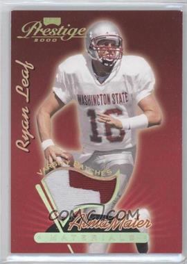 2000 Playoff Prestige - Alma Mater Materials - Varsity Patches #AM10 - Ryan Leaf
