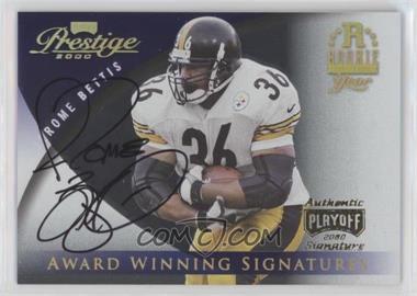 2000 Playoff Prestige - Award Winning Performers - Signatures #AW19 - Jerome Bettis [EX to NM]