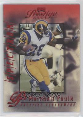 2000 Playoff Prestige - [Base] - Red Spectrum #245 - Marshall Faulk /100