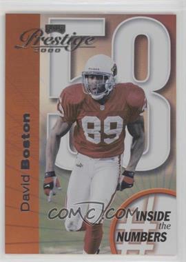2000 Playoff Prestige - Inside the Numbers #IN58 - David Boston