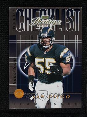 2000 Playoff Prestige - Team Checklists - Inaugural Year Team Issue #CL56 - Junior Seau /60 [EX to NM]