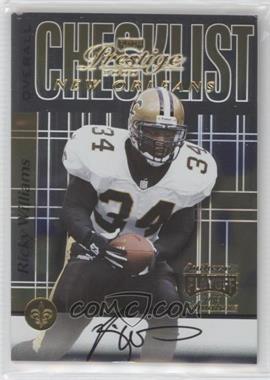 2000 Playoff Prestige - Team Checklists #CL81 - Autographed - Ricky Williams [EX to NM]