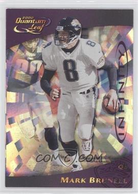 2000 Quantum Leaf - [Base] - Infinity Purple #129 - Mark Brunell /50