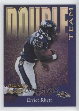 2000 Quantum Leaf - Double Team #DT-09 - Errict Rhett, Tony Banks /1500