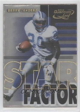 2000 Quantum Leaf - Star Factor #SF 20 - Barry Sanders /2500