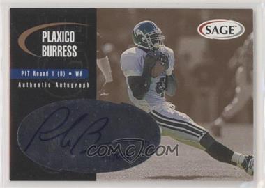 2000 SAGE - Autographs - Bronze #A6 - Plaxico Burress /650