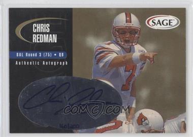 2000 SAGE - Autographs - Gold #A38 - Chris Redman /200