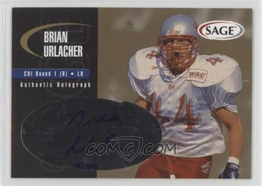 2000 SAGE - Autographs - Gold #A46 - Brian Urlacher /200