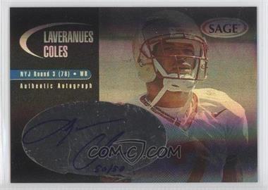 2000 SAGE - Autographs - Holofoil #A10 - Laveranues Coles /50