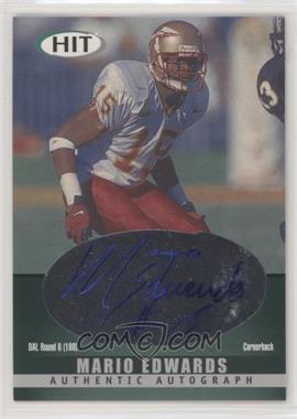 2000 SAGE Hit - Autographs - Diamond #A15 - Mario Edwards