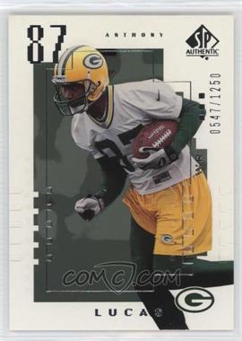 2000 SP Authentic - [Base] #91 - Anthony Lucas /1250