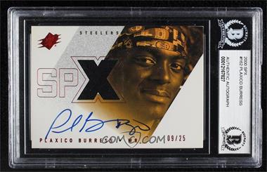 2000 SPx - [Base] - Spectrum #162 - Plaxico Burress /25 [BGS Authentic]