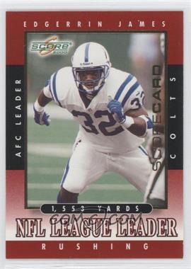 2000 Score - [Base] - Scorecard #260 - League Leader - Edgerrin James /2000