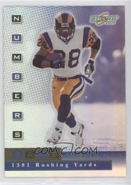 2000 Score - Numbers Game - Gold #NG17 - Marshall Faulk /253 [EX to NM]