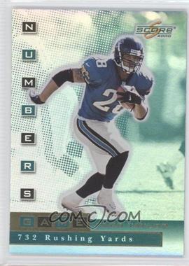 2000 Score - Numbers Game - Gold #NG25 - Fred Taylor /159