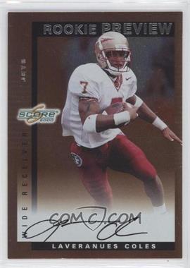 2000 Score - Rookie Preview Autographs #SR 30 - Laveranues Coles