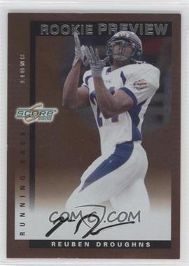 2000 Score - Rookie Preview Autographs #SR 37 - Reuben Droughns