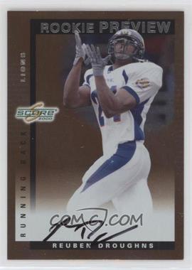 2000 Score - Rookie Preview Autographs #SR 37 - Reuben Droughns