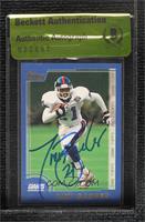 Tiki Barber [BAS Beckett Auth Sticker]