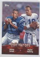 Peyton Manning, Johnny Unitas