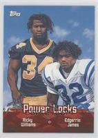 Ricky Williams, Edgerrin James