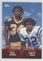 Ricky Williams, Edgerrin James