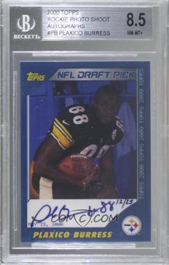 2000 Topps - Rookie Premiere Autographs #PB - Plaxico Burress /25 [BGS 8.5 NM‑MT+]