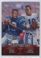 Peyton Manning, Johnny Unitas