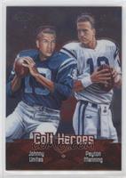 Peyton Manning, Johnny Unitas