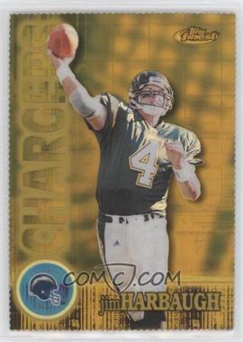 2000 Topps Finest - [Base] - Gold Refractor Die-Cut #63 - Jim Harbaugh /300