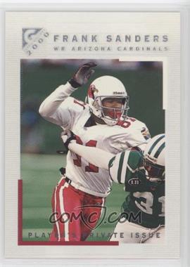 2000 Topps Gallery - [Base] - Player's Private Issue #79 - Frank Sanders /250