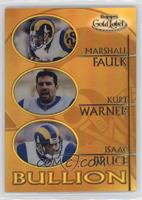 Marshall Faulk, Kurt Warner, Isaac Bruce