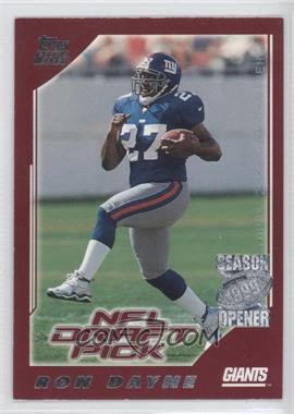 2000 Topps Season Opener - [Base] #218 - Ron Dayne