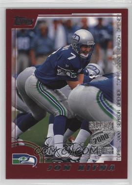 2000 Topps Season Opener - [Base] #42 - Jon Kitna