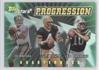 Brett Favre, Joe Montana, Chad Pennington