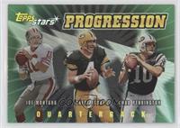 Brett Favre, Joe Montana, Chad Pennington