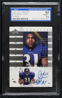 2000 UD Graded - [Base] - SGC Graded #141 - UD Rookie - Jamal Lewis /500 [SGC 8.5 NM/Mt+]