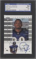 UD Rookie - Travis Taylor [SGC 92 NM/MT+ 8.5] #/500