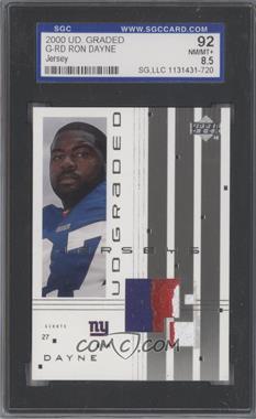 2000 UD Graded - Jerseys #G-RD - Ron Dayne [SGC 92 NM/MT+ 8.5]