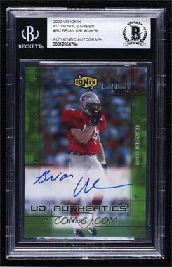 2000 UD Ionix - UD Authentics - Green #BU - Brian Urlacher /25 [BGS Encased]