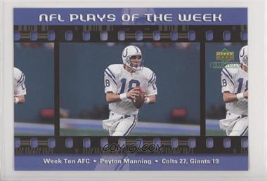 2000 Upper Deck Collectibles Plays of the Week Jumbos - [Base] #_PEMA - Peyton Manning