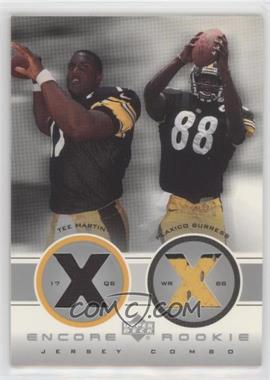 2000 Upper Deck Encore - Rookie Combo Jerseys #RC2 - Tee Martin, Plaxico Burress