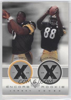 2000 Upper Deck Encore - Rookie Combo Jerseys #RC2 - Tee Martin, Plaxico Burress