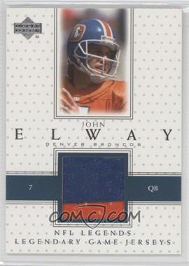 2000 Upper Deck Legends - Legendary Game Jersey #LJ-JE - John Elway