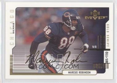 2000 Upper Deck MVP - [Base] - Gold Script #30 - Marcus Robinson /100