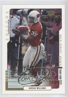 2000 Upper Deck MVP - [Base] - Gold Script #6 - Aeneas Williams /100