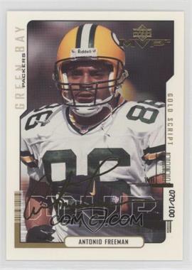 2000 Upper Deck MVP - [Base] - Gold Script #63 - Antonio Freeman /100